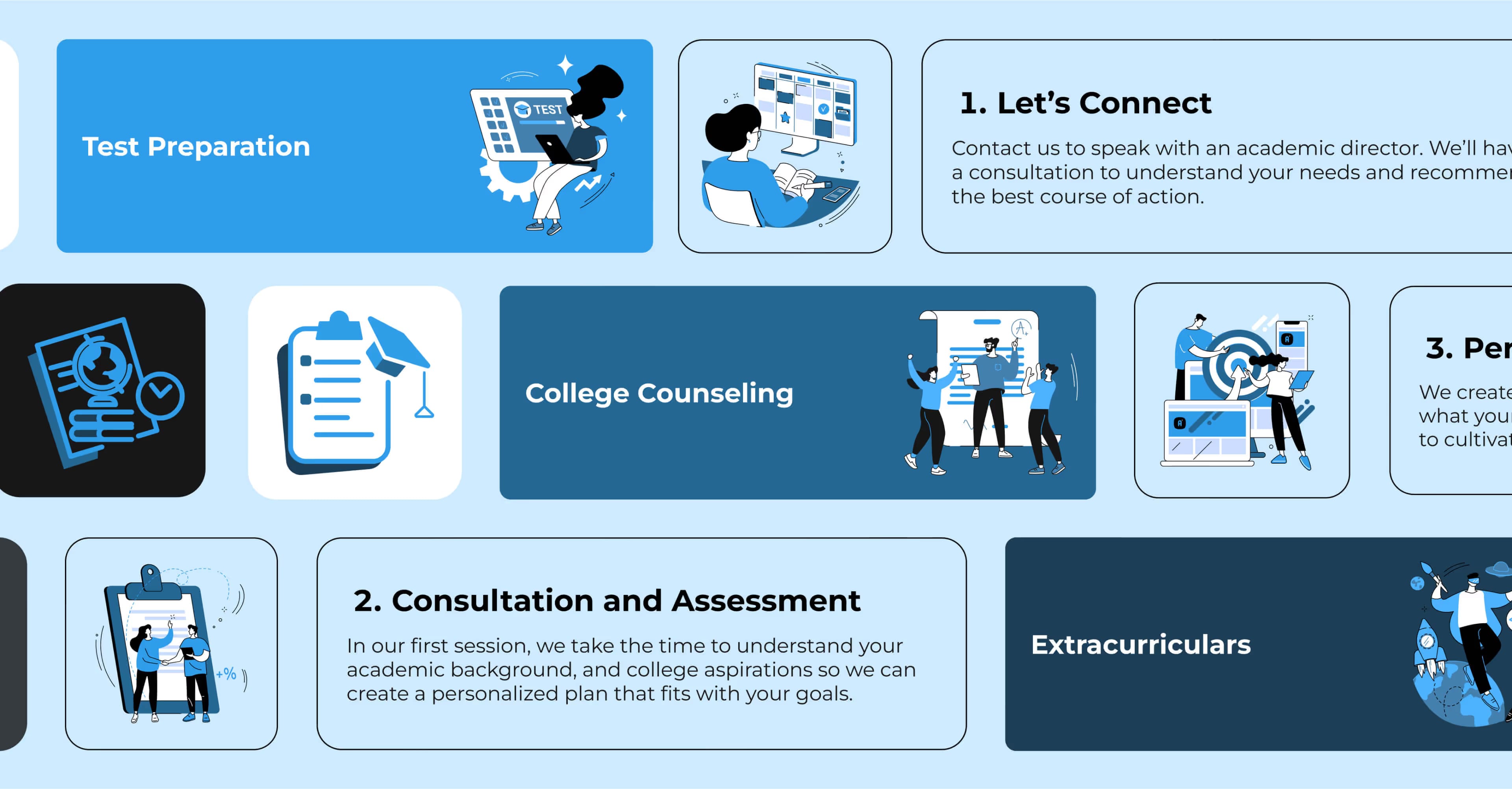 Cartoon vector illustrations of new site